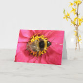 Carte de voeux Bumblebee (Fleur jaune)