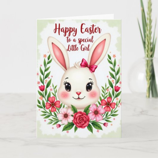 Carte de vœux Bunny Blooms (Devant)