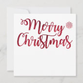 Carte de voeux Cabine de Noël (Dos)