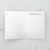 Carte de voeux "Cabine Watercolor Sketch/Arrowhead (Intérieur)