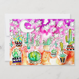 Carte de voeux Cactus