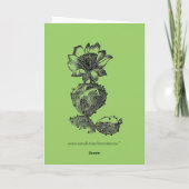 Carte de voeux Cactus (Dos)