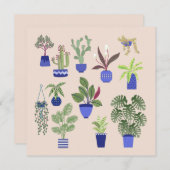 Carte de voeux Cactus Art (Devant / Derrière)