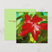 Carte de vœux Cactus de Noël (Devant / Derrière)