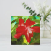 Carte de vœux Cactus de Noël (Debout devant)