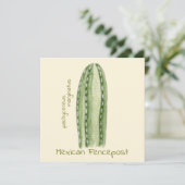 carte de vœux cactus poteau de clôture mexicain (Debout devant)