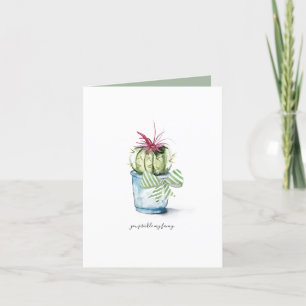 Carte De Voeux Cactus Pour L'Anniversaire De L'Amo