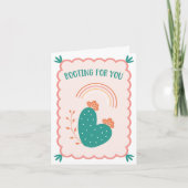 Carte de voeux Cactus "Rooting For You" (Devant)