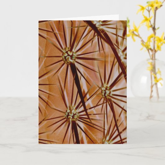 Carte de voeux Cactus Spines (Fleur jaune)