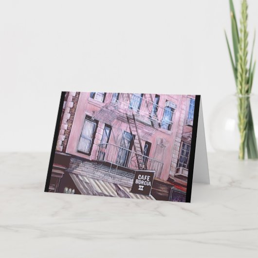 Carte de vœux Cafe Borgia (Devant)