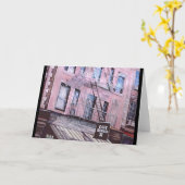 Carte de voeux Cafe Borgia (Fleur jaune)