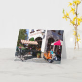Carte de voeux Cafe de Paris cool ! (Fleur jaune)
