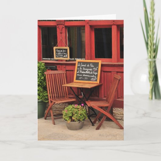 Carte de voeux Café Français (Devant)