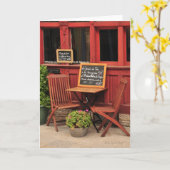 Carte de voeux Café Français (Fleur jaune)