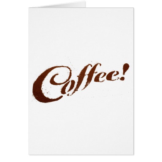 Carte de vœux Café Grounds Coffee (Devant)
