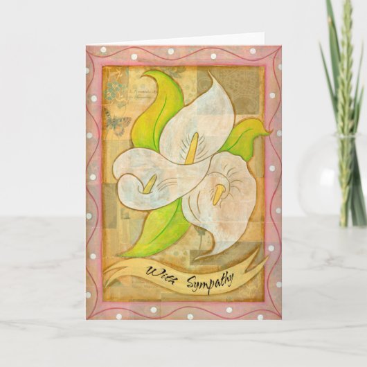 Carte de voeux Cala Lily, (Devant)
