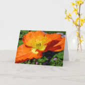 Carte de voeux California Poppy (Fleur jaune)
