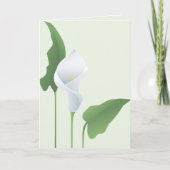 Carte de voeux Calla Lily (Devant)