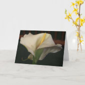 Carte de voeux Calla Lily (Fleur jaune)