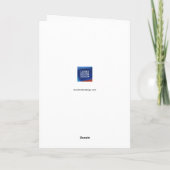 Carte de vœux calligraphiée pour Bat Mitzvah (Dos)