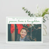 Carte de vœux calligraphiée pour les fêtes | Carte (Debout devant)