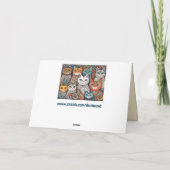 carte de voeux calmant chats (Dos)