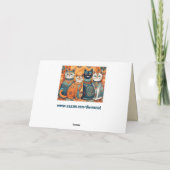 carte de voeux calmant chats (Dos)