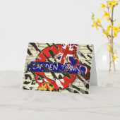 Carte de voeux Camden Town (Fleur jaune)