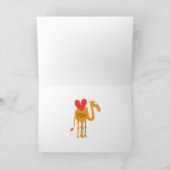 Carte de voeux Camel (Intérieur)