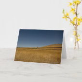 Carte de voeux campagne sèche (Fleur jaune)
