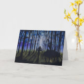 Carte de voeux Camping (Fleur jaune)