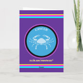 Carte de vœux Cancer (Dos)
