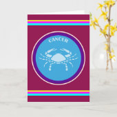 Carte de vœux Cancer (Fleur jaune)