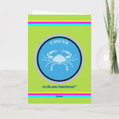 Carte de vœux Cancer (Dos)