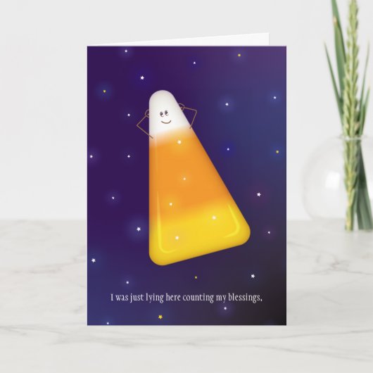 Carte de vœux Candy Corn Happy Fall Y'all (Devant)