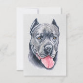Carte de voeux Cane Corso (Devant)