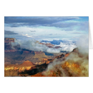 Carte de voeux Canyon Clouds Grand Canyon Blank