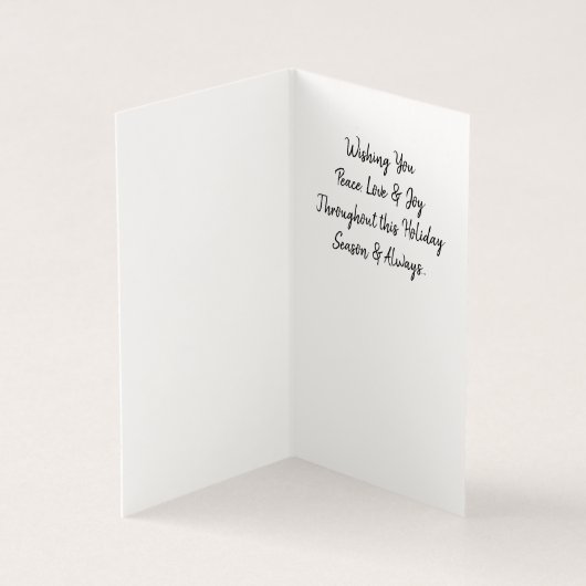 Carte de voeux Cape Cod Holiday Lighthouse (Inside)