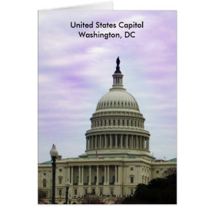 Carte de voeux Capitol Washington DC