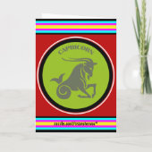 Carte de vœux Capricorne (Dos)