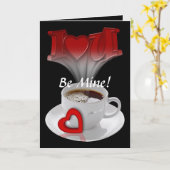 Carte de voeux cardiaque (Fleur jaune)