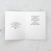 Carte de voeux cardiaque courageuse (Intérieur)