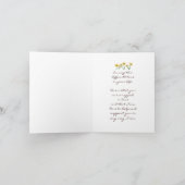 Carte de voeux Caring and Support Jellow Daisies (Intérieur)