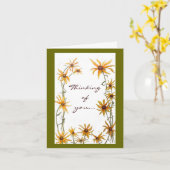 Carte de voeux Caring and Support Jellow Daisies (Fleur jaune)
