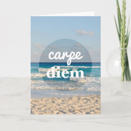 Carte de voeux Carpe Diem (Devant)
