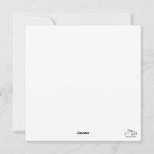 Carte de voeux, carte cadeau avec support de cheva (Dos)