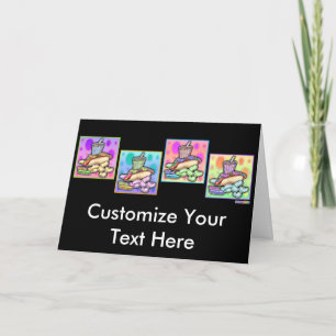 Carte de voeux, carte de note - Pop Art Hot Dog av