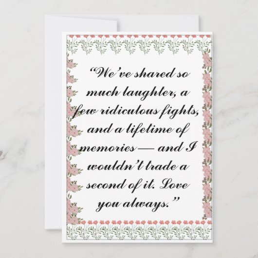 Carte de vœux | Carte personnelle pour frères et s (Devant)