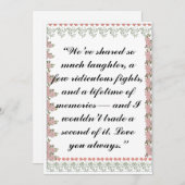 Carte de vœux | Carte personnelle pour frères et s (Devant / Derrière)