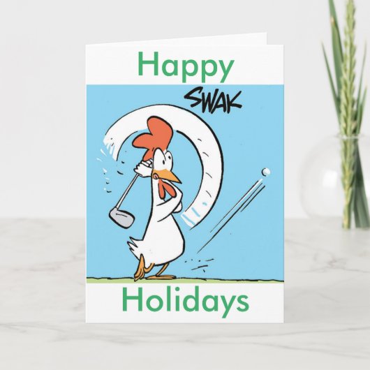 Carte de voeux Cartoon de Golf (Devant)